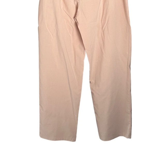 New 1.STATE Women’s High-Waisted Tie Front Pleated Trousers | Size 10 | Pink - Picture 7 of 14